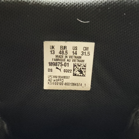 Puma Black Sports Shoes - Picture 6 of 6